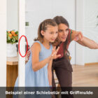 Beispiel einer Schiebetür mit Griffmulde