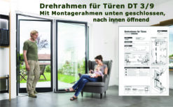 Fliegengittertüre Drehrahmen für Türen mit herunterhängendem Rollladenpanzer - DT 3/9 von MHZ Neher Technology