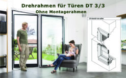 Fliegengitter Drehrahmen für Türe DT 3/3
