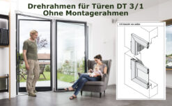 Fliegengittertüre Drehrahmen DT 3/1