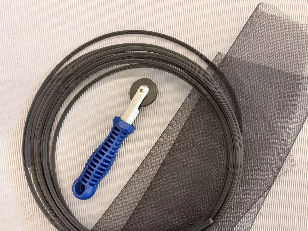 Gewebetauschset_Einroller Neher Fliegengitter Gewebe Austausch Set mit Keder und Einroller