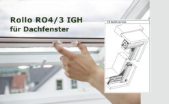 Insektenschutz-Rollo 4/3 IGH Dachfenster