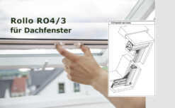 Insektenschutz Rollo 4/3 Dachfenster
