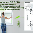 Insektenschutz Spannrahmen 5/10 halbflächenversetzte und flächenversetzte Fenster