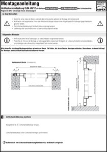 Lichtschachtabdeckung ELSA LI 3/12 Montageanleitung anzeigen