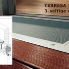 Lichtschachtabdeckung Terresa TE 1/12 mit Statikprofil 3-seitige Auflage