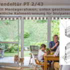 Pendeltüre für flächenversetzte Stulptüren mit eng anliegendem Rollladenpanzer - PT 2/43 von MHZ Neher Technology