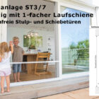 Schiebeanlage ST 3/7 schwellenfreie stulp schiebetueren