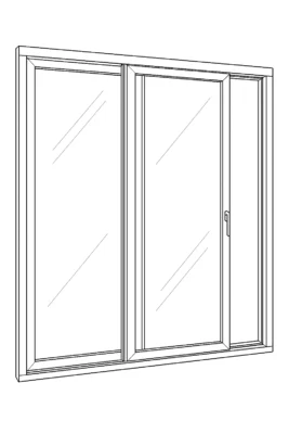 Einflüglige Glasschiebetüre
