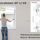 Spannrahmen 1/25 flächenversetzte Fenster