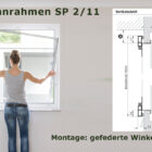 Spannrahmen SP 2/11 gefederte Winkellaschen