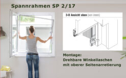 Spannrahmen SP 2/17 drehbare Winkellaschen