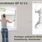Insektenschutz-Spannrahmen für Holzfenster mit Regenschiene und eng anliegendem Rollladenpanzer - SP 5/11 von MHZ Neher Technology