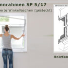 Insektenschutz-Spannrahmen für Holzfenster mit Regenschiene ohne überstehende Blendrahmenabdeckung und eng anliegendem Rollladenpanzer - SP 5/17 von MHZ Neher Technology