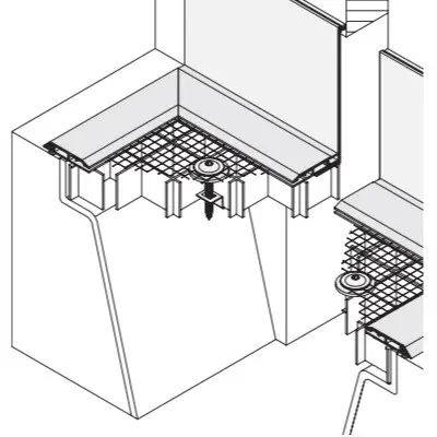 Dreiseitige Auflage mit bis zu 90mm Fenster