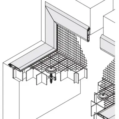 Dreiseitige Auflage mit mehr als 90mm Fenster